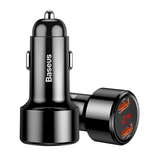 Baseus Magic Series Dual QC - Quick Charge 3.0 2x USB 45W 6A car charger black (CCMLC20A-01) - Cell phone USB