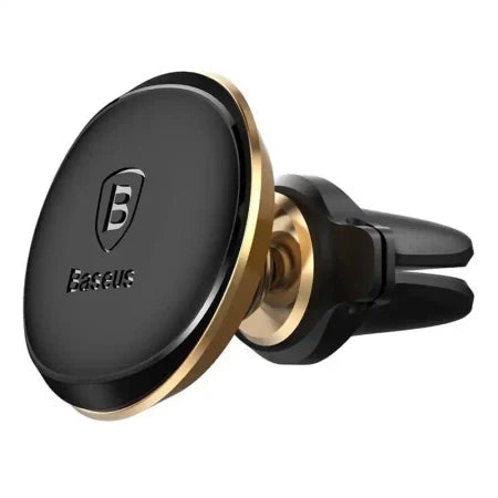 Baseus Magnetic Air Vent Car Mount Holder with cable clip Gold - Phone holders<<<Car accessories<<<InnproXML&&&Cell