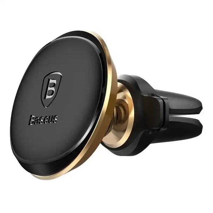 Baseus Magnetic Air Vent Car Mount Holder with cable clip Gold - Phone holders<<<Car accessories<<<InnproXML&&&Cell