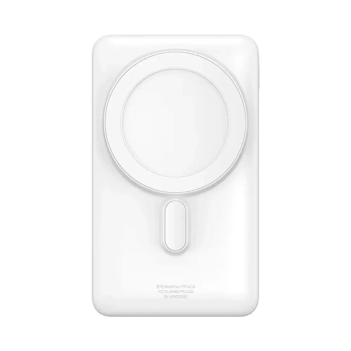 Baseus Magnetic Bracket powerbank with wireless charging MagSafe 10000mAh 20W Overseas Edition white (PPCX000202) + USB