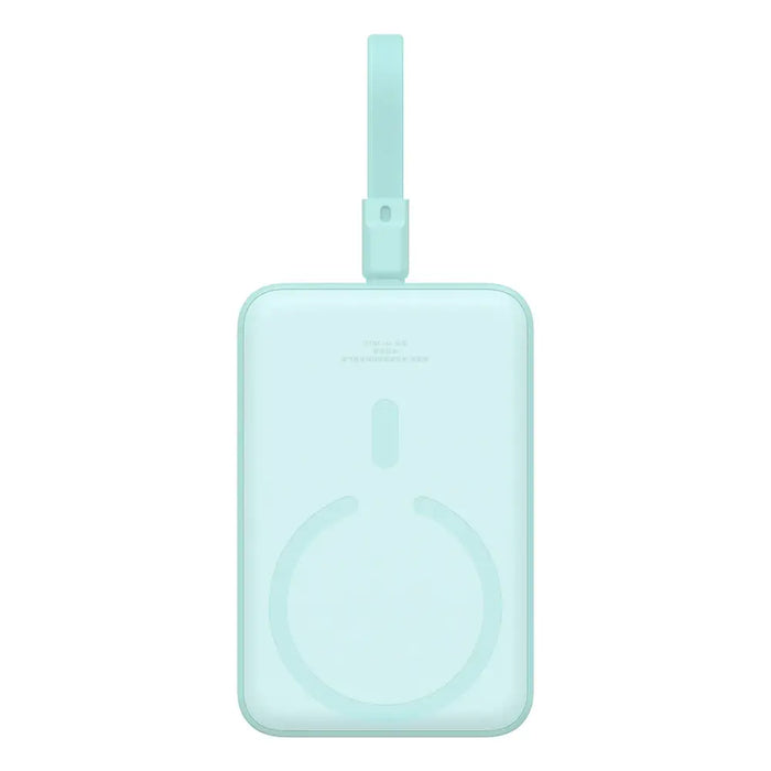 Baseus Magnetic Mini MagSafe 10000mAh 20W powerbank with built-in Lightning cable - blue + Baseus Simple Series USB-C