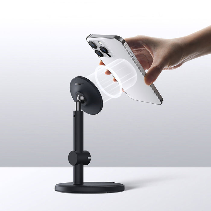 Baseus MagPro magnetic standing holder for the phone - black - Cell phone holders<<<HurtelXML