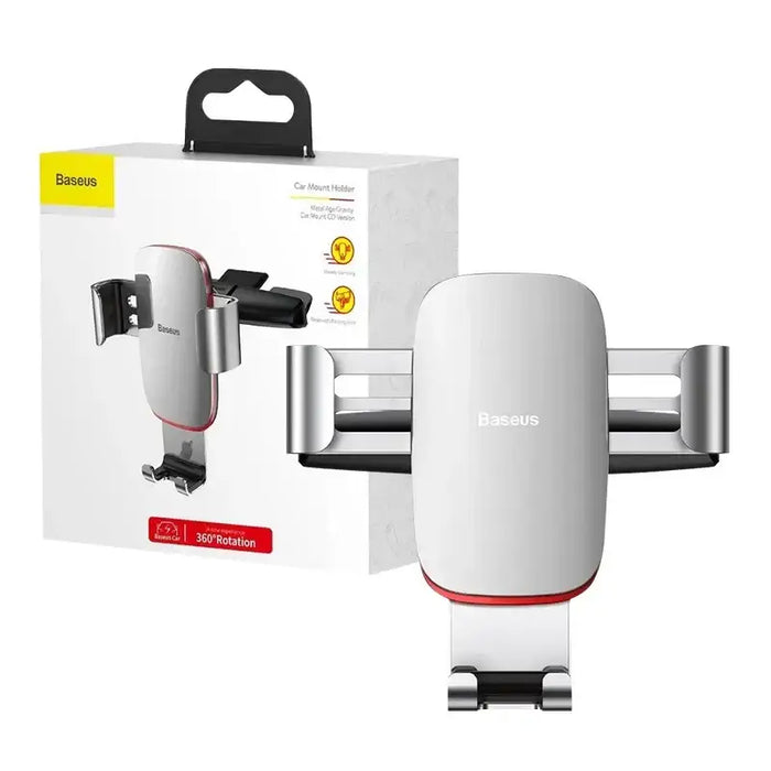 Baseus Metal Age Gravity Car Mount (CD Version) Silver - Phone holders<<<Car accessories<<<InnproXML&&&Cell phone