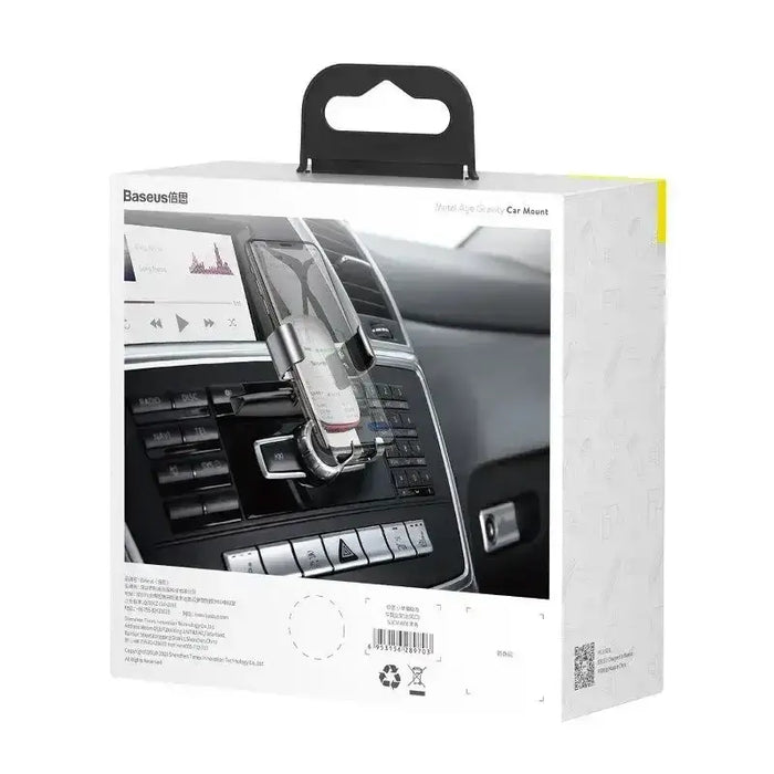 Baseus Metal Age Gravity Car Mount (CD Version) Silver - Phone holders<<<Car accessories<<<InnproXML&&&Cell phone
