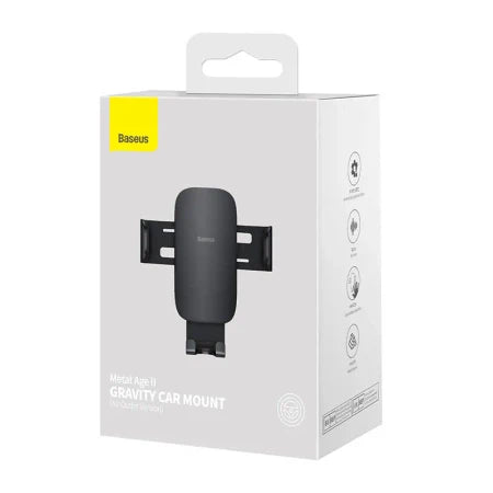 Baseus Metal Age II gravitational grip on the car grid - black - Phone holders<<<Car accessories<<<InnproXML&&&Phone