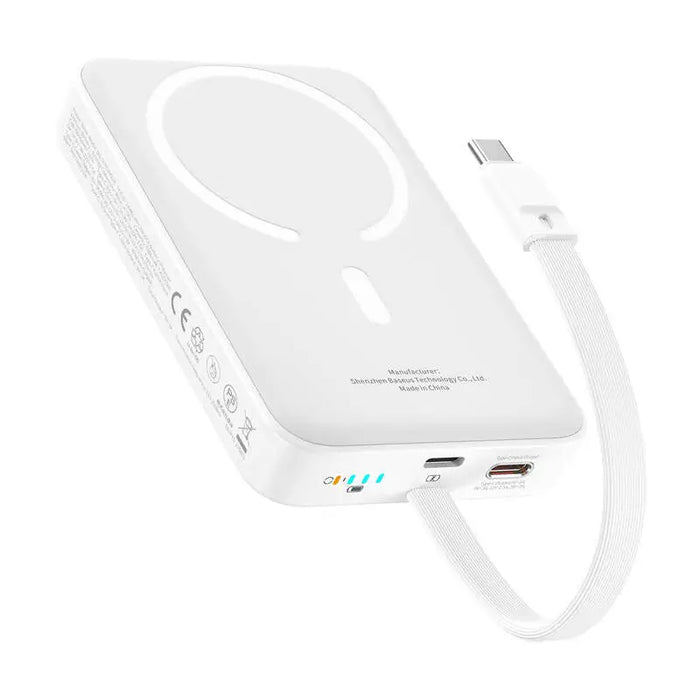 Baseus Mini 10000mAh 30W Magnetic Powerbank (white) Bayern Edition - Powerbanks<<<GSM Accessories<<<InnproXML