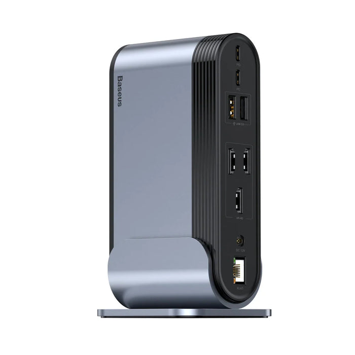 Baseus multifunctional HUB 3x USB 3.2 Gen 1 / 2x USB 2.0 / 2x USB Type C / SD and micro SD card reader / AUX / 3x HDMI