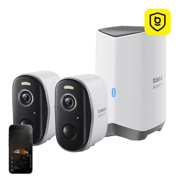 Baseus N1 2K Outdoor Camera Set of 2 (White) - IP cameras<<<Smart Home<<<InnproXML