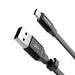 Baseus Nimble flat cable USB / USB-C cable with holder 2A 0.23M black (CATMBJ-01) - Cell phone