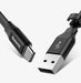 Baseus Nimble flat cable USB / USB-C cable with holder 2A 0.23M black (CATMBJ-01) - Cell phone