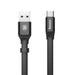 Baseus Nimble flat cable USB / USB-C cable with holder 2A 0.23M black (CATMBJ-01) - Cell phone