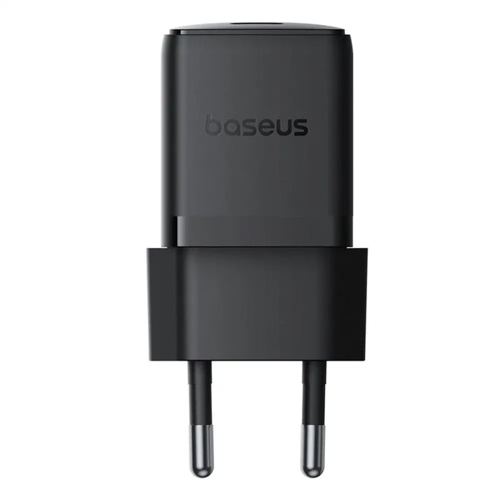 Baseus Palm 1C 20W Wall Charger (with Baseus Mini White USB-C 60W (20V/3A) 1m Cable) - Black - Cell phone USB