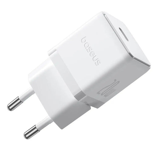 Baseus Palm 1C 20W Wall Charger (with Baseus Mini White USB-C 60W (20V/3A) 1m Cable) - White - Cell phone USB