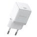 Baseus Palm 1C 20W Wall Charger (with Baseus Mini White USB-C 60W (20V/3A) 1m Cable) - White - Cell phone USB