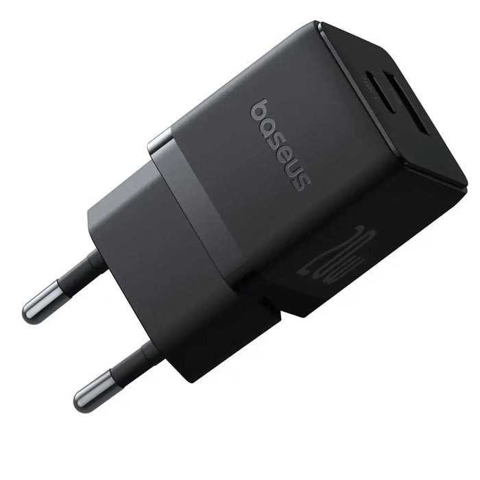 Baseus Palm 20W USB-C USB-A Wall Charger - Black - Cell phone USB charger<<<HurtelXML&&&Travel