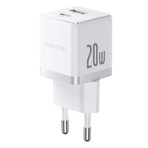 Baseus Palm 20W USB-C USB-A Wall Charger - White - Cell phone USB charger<<<HurtelXML