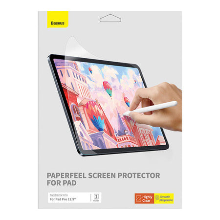 Baseus Paperfeel film For Pad Pro (2018/2020/2021/2022) 12.9″ Clear - For tablets<<<Tempered glass and screen