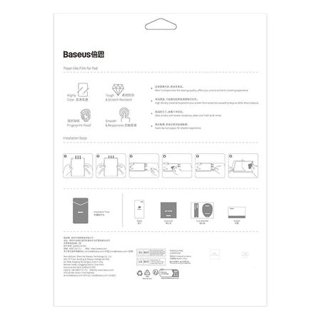 Baseus Paperfeel film For Pad Pro (2018/2020/2021/2022) 12.9″ Clear - For tablets<<<Tempered glass and screen
