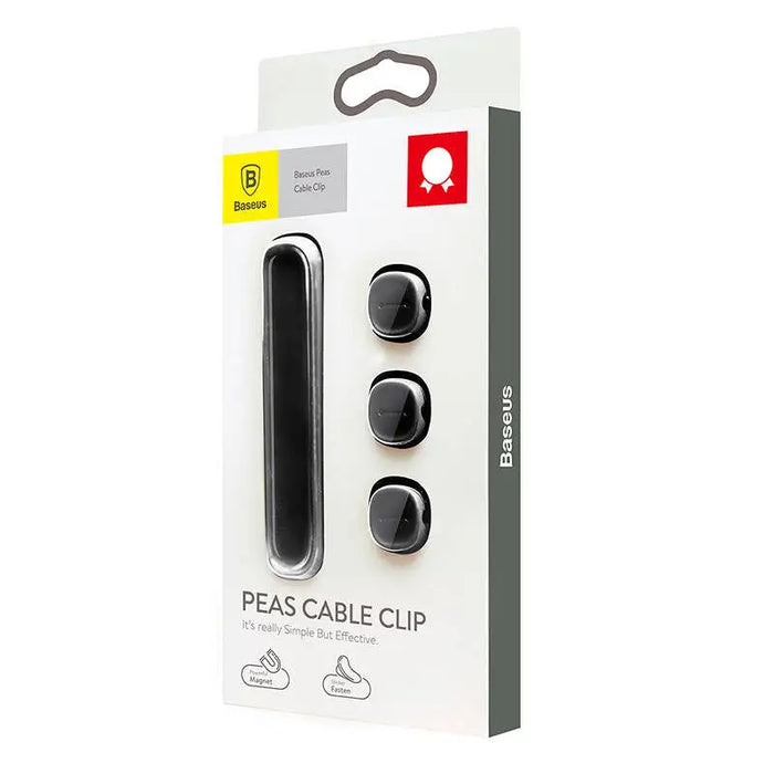 Baseus Peas Magnetic Cable Clip Black - Cable organizers<<<GSM