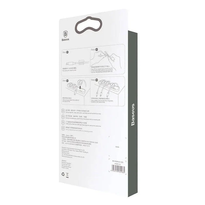 Baseus Peas Magnetic Cable Clip Black - Cable organizers<<<GSM Accessories<<<InnproXML