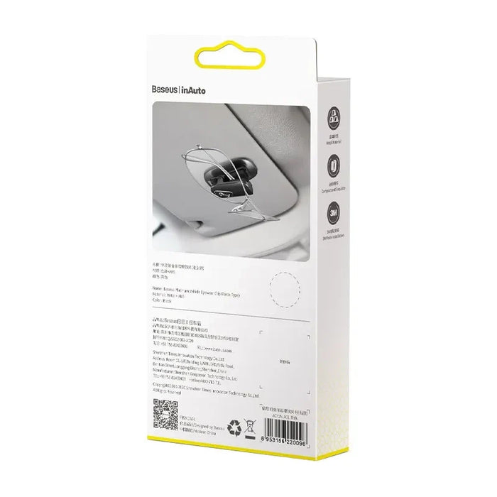 Baseus Platinum Vehicle eyewear clip Black - Storage<<<Car accessories<<<InnproXML&&&Other car accessories<<<HurtelXML