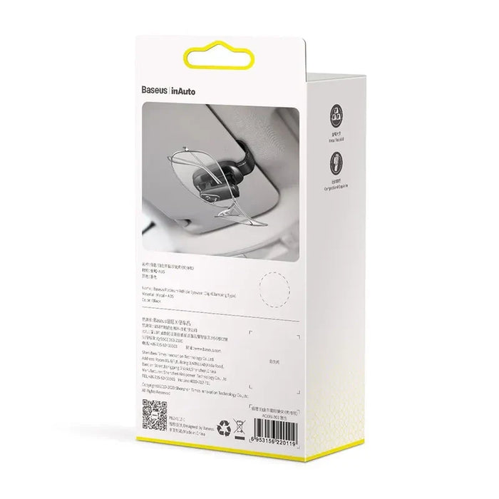 Baseus Platinum Vehicle eyewear clip (clamping type) Black - Storage<<<Car accessories<<<InnproXML&&&Other car