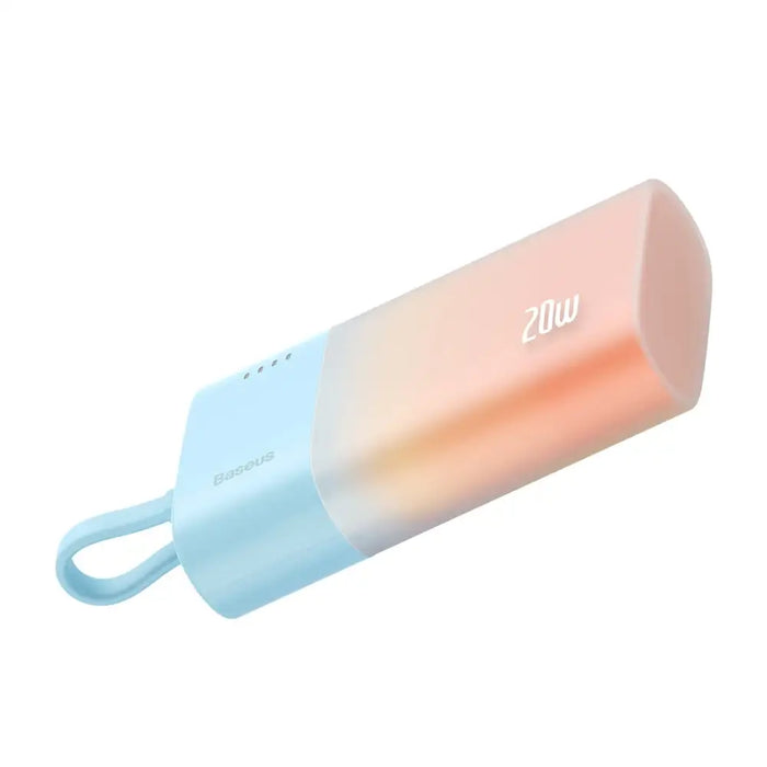 Baseus Popsicle 5200mAh 20W Powerbank with Built-in Lightning Cable (+ White Baseus Simple USB-C - USB-C