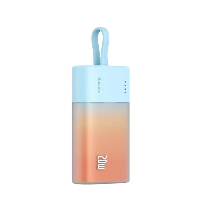 Baseus Popsicle 5200mAh 20W Powerbank with Built-in Lightning Cable (+ White Baseus Simple USB-C - USB-C