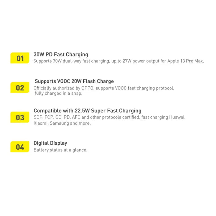 Baseus PPAD050101 power bank Lithium Polymer (LiPo) 20000 mAh Black - Powerbanks<<<HurtelXML