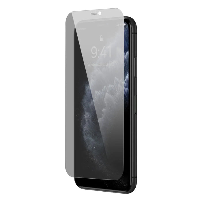 Baseus Privacy Anti Spy tempered glass for iPhone 11 Pro Max / iPhone XS Max with positioner - Cell phone tempered