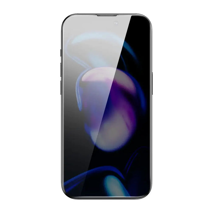 Baseus Privacy Tempered Glass for iPhone 14 Pro Full Screen 0.3mm Privacy Filter Anti Spy + Mounting Frame - Cell phone