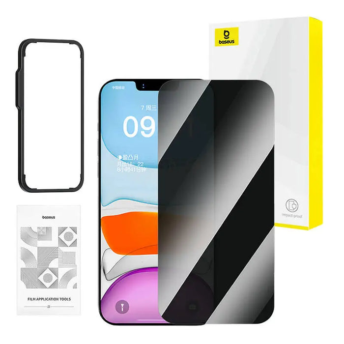 Baseus privacy tempered glass Superior for iP 11 Pro/X/XS +cleaning kit and Easy Stick - For smartphones<<<Tempered
