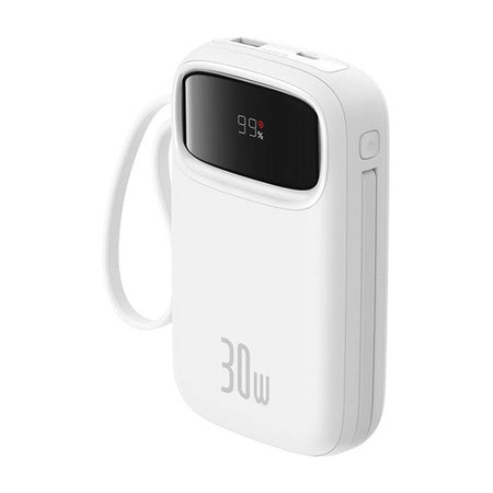 Baseus QPow 2 10000mAh 30W powerbank (white) - Powerbanks<<<GSM