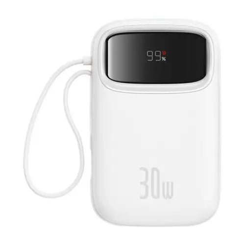 Baseus QPow 2 10000mAh 30W powerbank (white) - Powerbanks<<<GSM