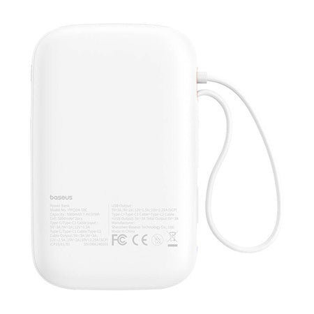 Baseus QPow 2 10000mAh 30W powerbank (white) - Powerbanks<<<GSM