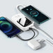 Baseus Qpow Digital Display powerbank with fast charging 20000mAh 22.5W QC/PD/SCP/FCP with built-in USB-C cable white