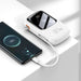 Baseus Qpow Digital Display powerbank with fast charging 20000mAh 22.5W QC/PD/SCP/FCP with built-in USB-C cable white