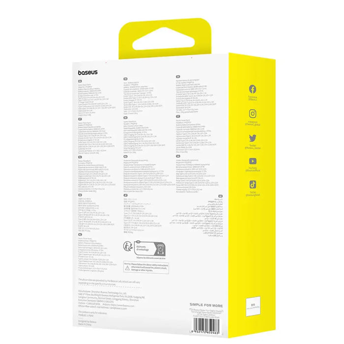 Baseus Qpow Pro+ 10000mAh 22.5W powerbank with built-in USB-C cable and display - black - Powerbanks<<<HurtelXML