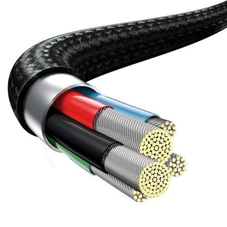 Baseus Rapid Series 3-in-1 cable USB-C For M + L + T 20W 1.5m Black - Combo Cables<<<USB cables<<<GSM