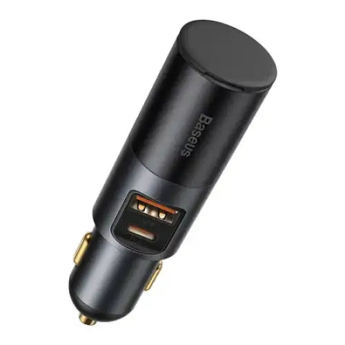 Baseus Share Together Fast Charge Car Charger with Cigarette Lighter Expansion Port 2x USB 120W (Gray) - Car