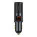 Baseus Share Together Fast Charge Car Charger with Cigarette Lighter Expansion Port 2x USB 120W (Gray) - Car