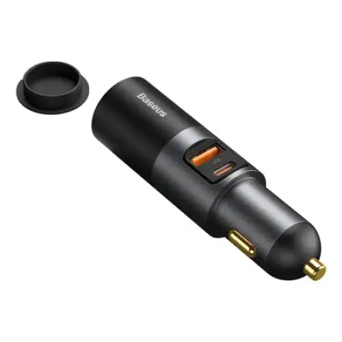 Baseus Share Together Fast Charge Car Charger with Cigarette Lighter Expansion Port 2x USB 120W (Gray) - Car