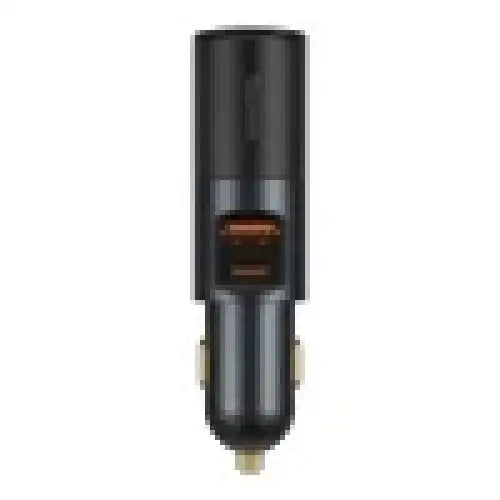 Baseus Share Together Fast Charge Car Charger with Cigarette Lighter Expansion Port 2x USB 120W (Gray) - Car