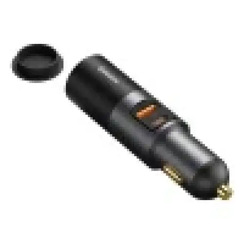 Baseus Share Together Fast Charge Car Charger with Cigarette Lighter Expansion Port 2x USB 120W (Gray) - Car