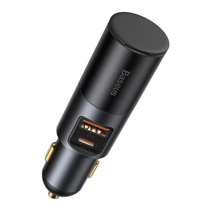 Baseus Share Together USB / USB Type C / cigarette lighter socket car charger 120W Quick Charge Power Delivery gray