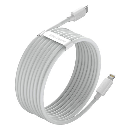Baseus Simple Wisdom Data Cable Kit USB-C to Lightning PD 20W (2PCS/Set) 1.5m White - USB-C to Lightning<<<USB