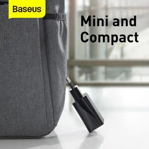 Baseus Speed Mini Quick Charger USB-C PD 3A 20W (black) - Travel Charger<<<Accessories<<<Основна<<<DunaXML&&&mains
