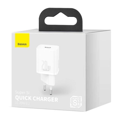 Baseus Super Si Quick Charger 1C 20W (white) - Travel Charger<<<Accessories<<<Основна<<<DunaXML&&&mains