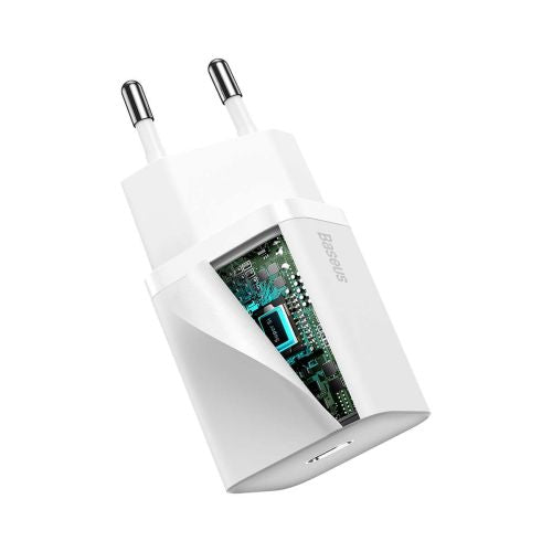 Baseus Super Si Quick Charger 1C 20W (white) - Travel Charger<<<Accessories<<<Основна<<<DunaXML&&&mains