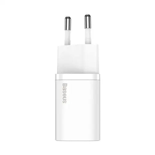 Baseus Super Si Quick Charger 1C 20W with USB-C cable for Lightning 1m (white) - Travel